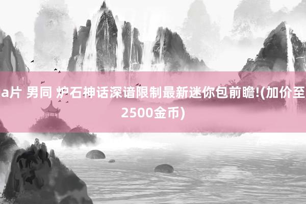 a片 男同 炉石神话深谙限制最新迷你包前瞻!(加价至2500金币)