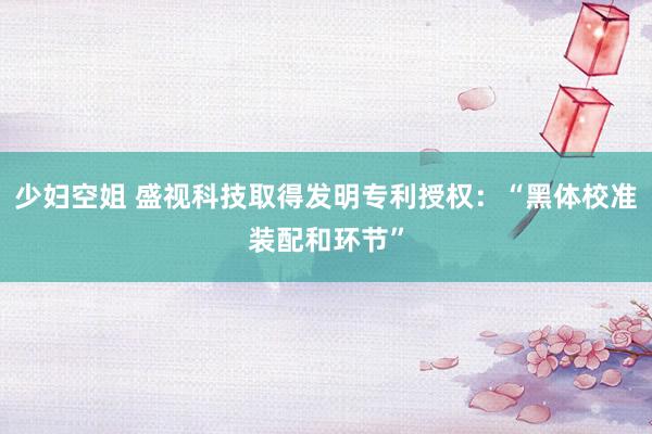 少妇空姐 盛视科技取得发明专利授权：“黑体校准装配和环节”