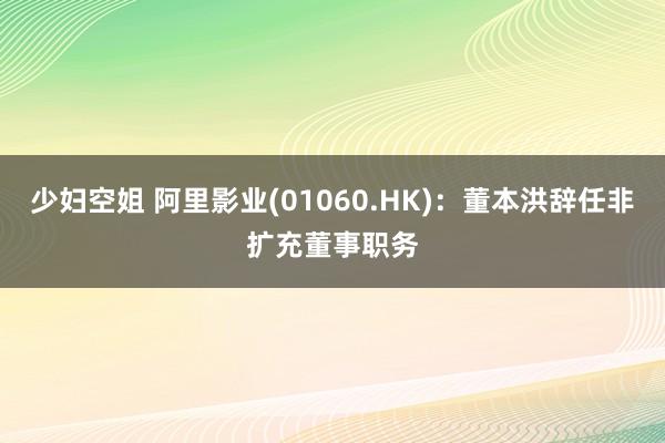 少妇空姐 阿里影业(01060.HK)：董本洪辞任非扩充董事职务