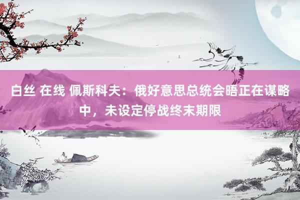 白丝 在线 佩斯科夫：俄好意思总统会晤正在谋略中，未设定停战终末期限